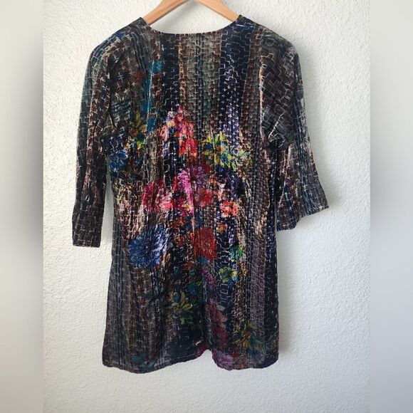 Floral Multicolor Women's Dress - Picture 3 of 9